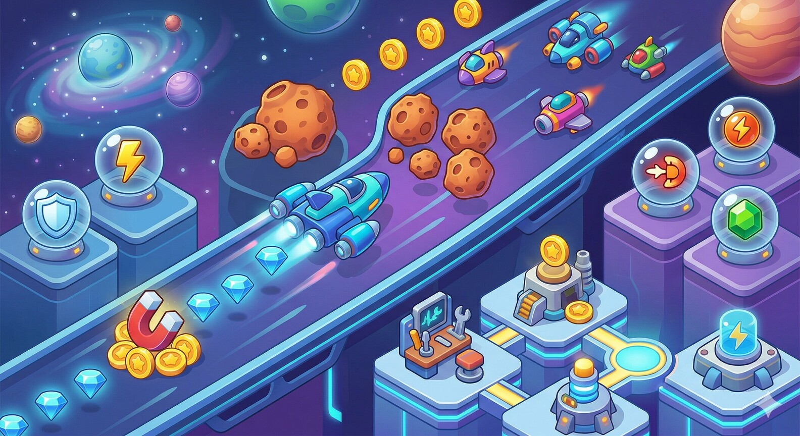 🛸 טיסת חלל (Spaceship)